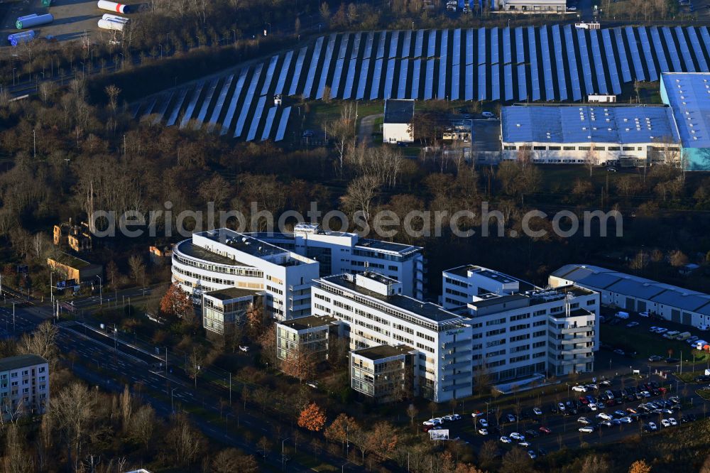 Aerial photograph Leipzig - Office building ArcusPark Leipzig on street Torgauer Strasse in Leipzig in the state Saxony, Germany