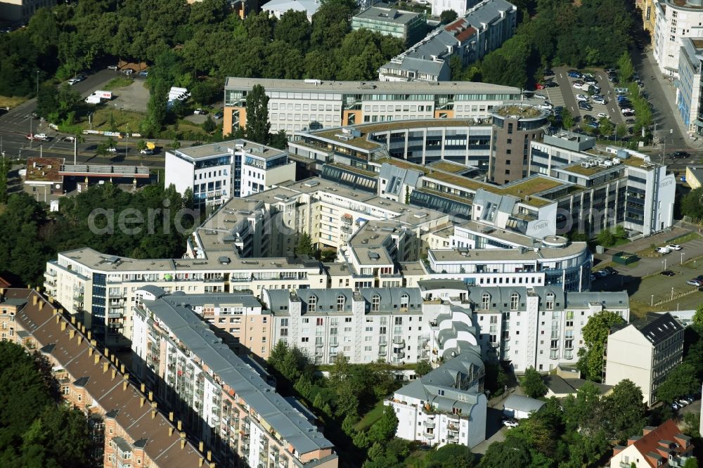 Aerial photograph Leipzig - Office building ATRIUM Kohlgartenstrasse - Atriumstrasse in Leipzig in the state Saxony