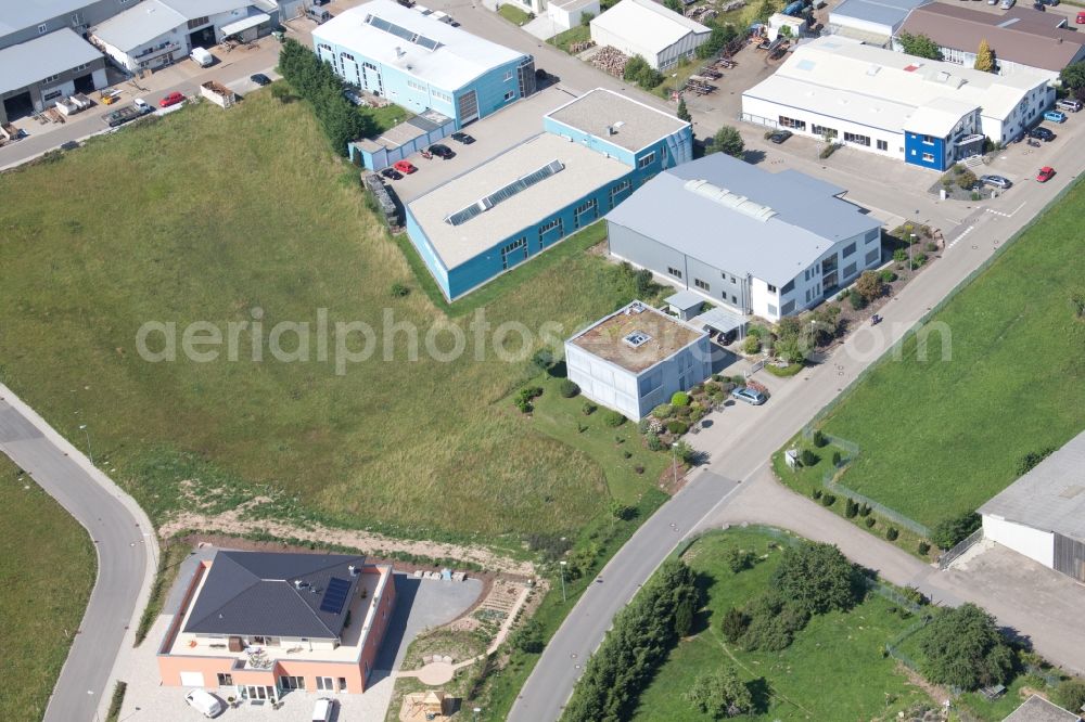 Marxzell from above - Office building B.D.B. GmbH in Marxzell in the state Baden-Wuerttemberg