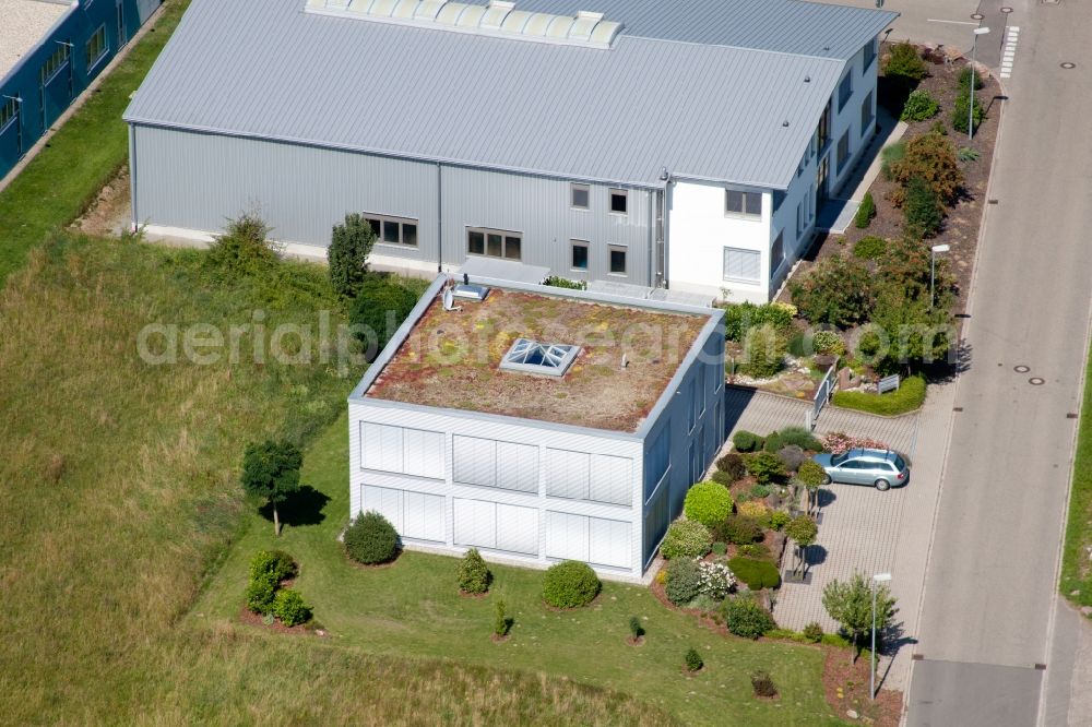 Marxzell from above - Office building B.D.B. GmbH in Marxzell in the state Baden-Wuerttemberg