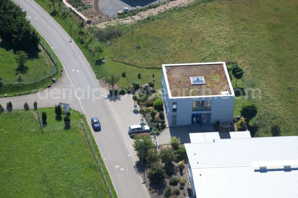 Marxzell from the bird's eye view: Office building B.D.B. GmbH in Marxzell in the state Baden-Wuerttemberg