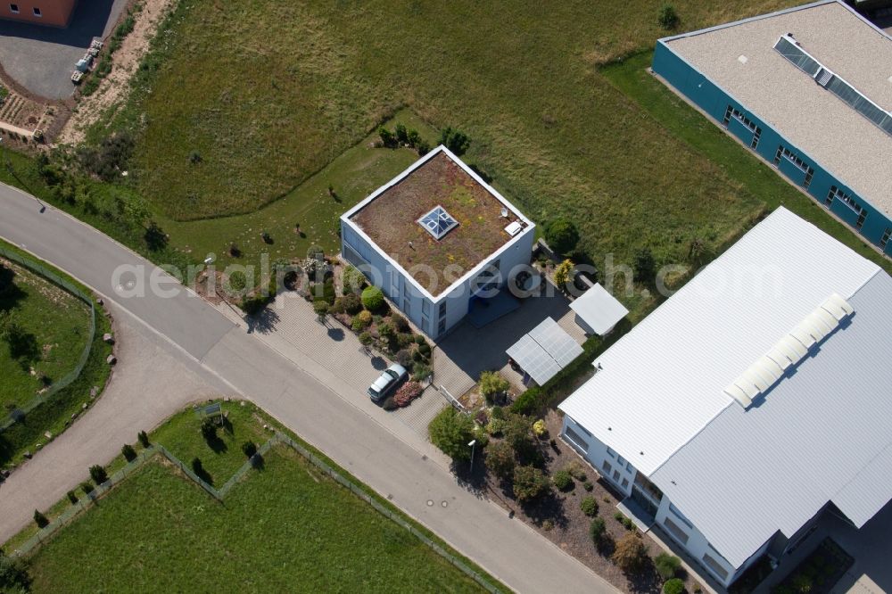 Marxzell from above - Office building B.D.B. GmbH in Marxzell in the state Baden-Wuerttemberg