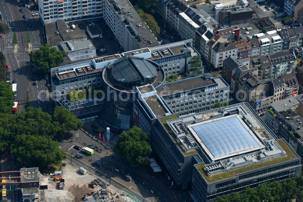 Aerial photograph Köln - Office building beim Habsburgerring corner Schaafenstrasse in Cologne in the state North Rhine-Westphalia, Germany