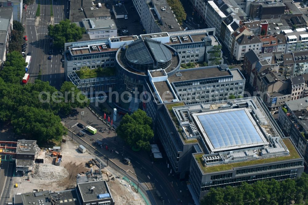 Köln from above - Office building beim Habsburgerring corner Schaafenstrasse in Cologne in the state North Rhine-Westphalia, Germany