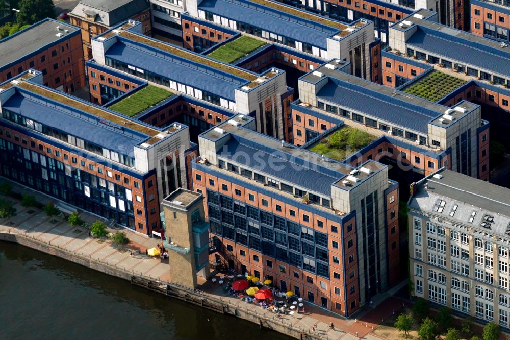 Aerial image Berlin - Office building of the administrative and business center of PIN Mail AG - headquartered in Berlin