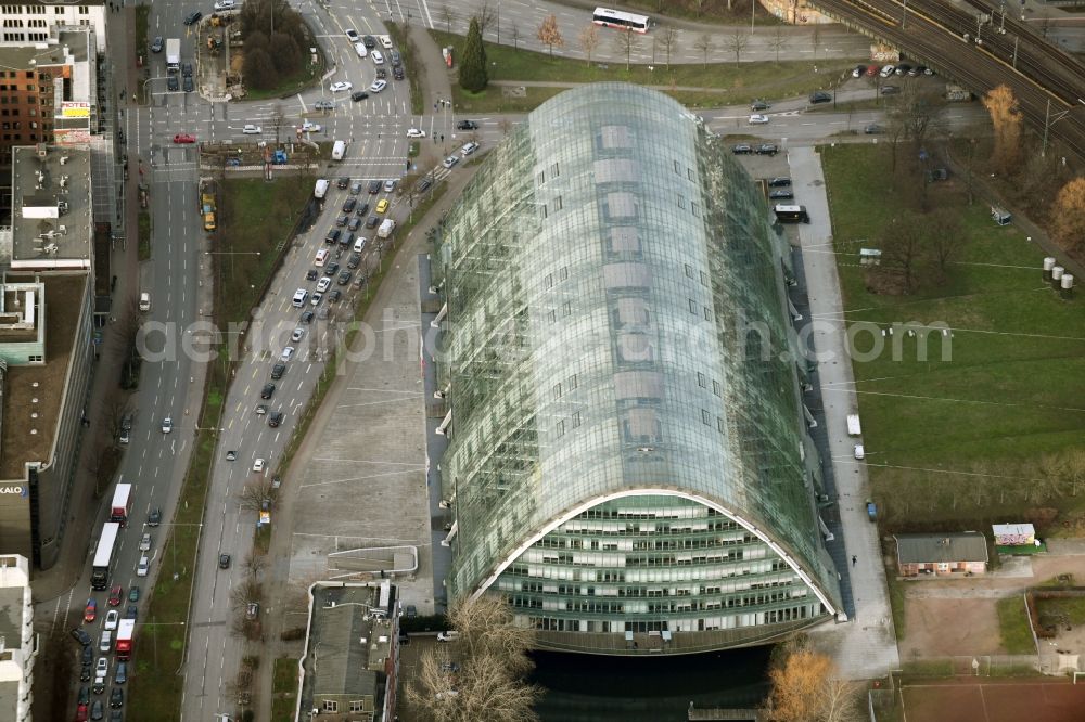 Aerial photograph Hamburg - Office building Berliner Bogen on Anckelmonnsplatz - Stoltenpark in Hamburg, Germany