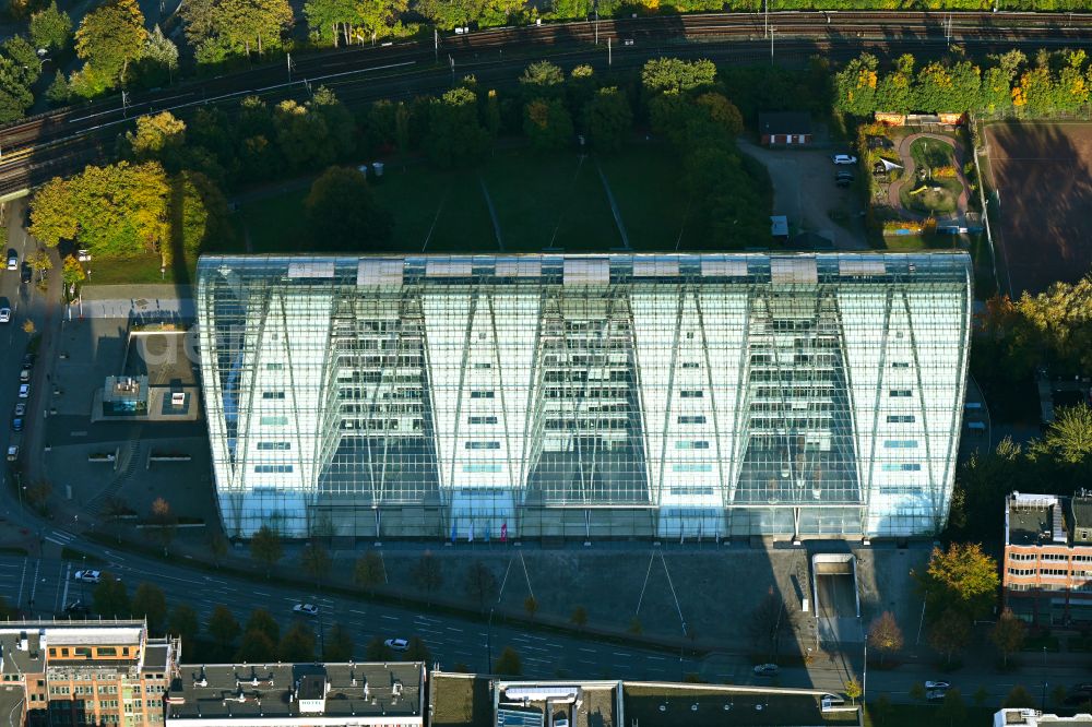 Aerial photograph Hamburg - Office building Berliner Bogen on Anckelmonnsplatz - Stoltenpark in Hamburg, Germany