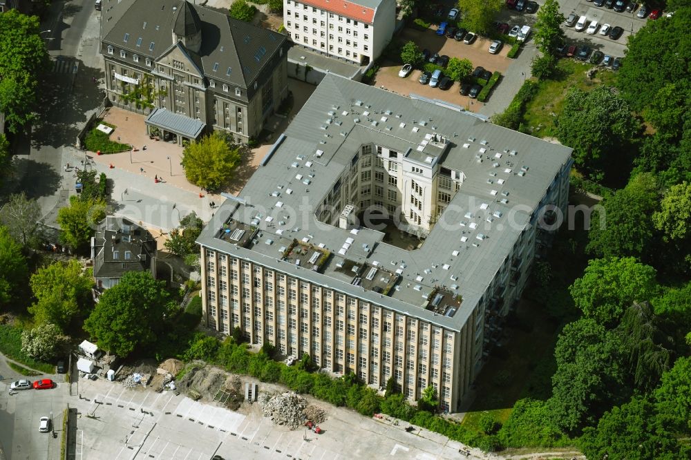 Aerial image Berlin - Office building on Berliner Strasse in the district Pankow in Berlin, Germany