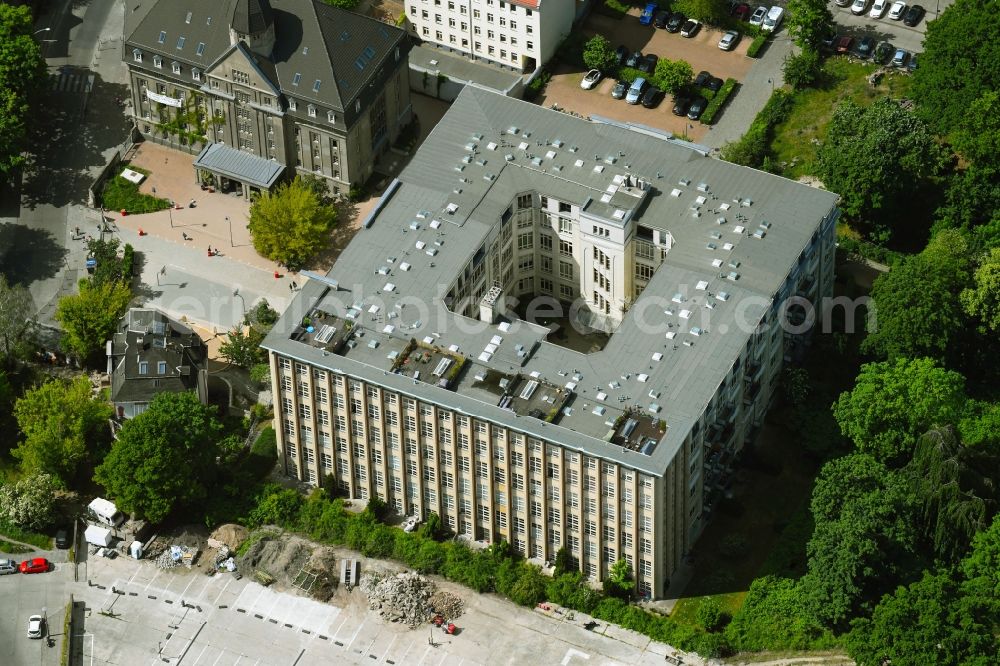 Aerial photograph Berlin - Office building on Berliner Strasse in the district Pankow in Berlin, Germany