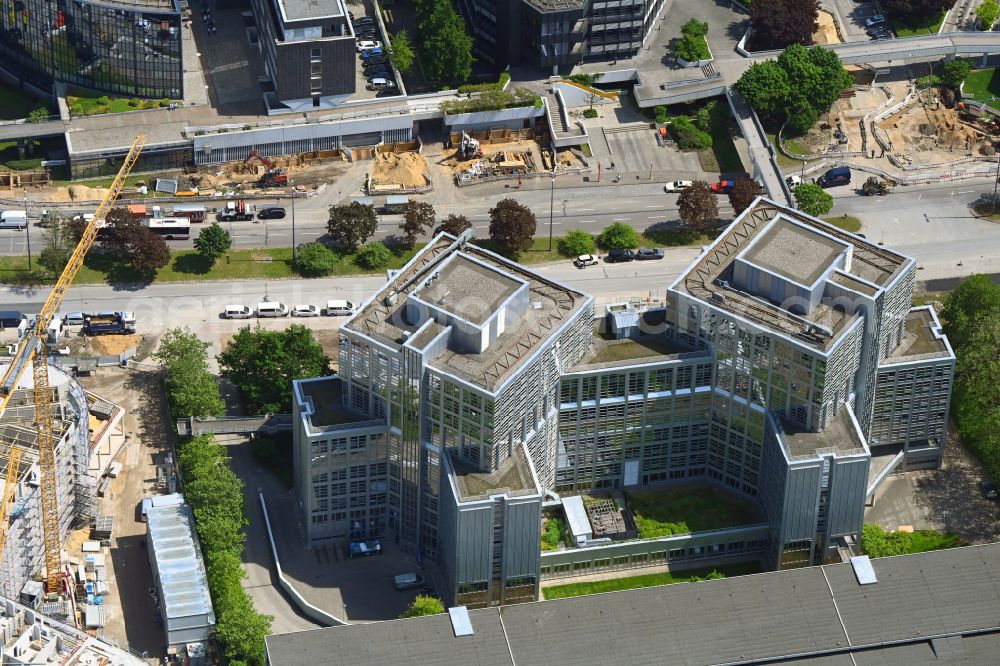 Hamburg from above - Office building Ueberseering 32-34 in the district Winterhude in Hamburg, Germany