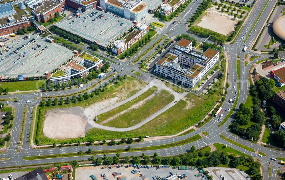 Aerial image Oberhausen - Office building der Bilfinger Piping Technologies GmbH in Oberhausen in the state North Rhine-Westphalia