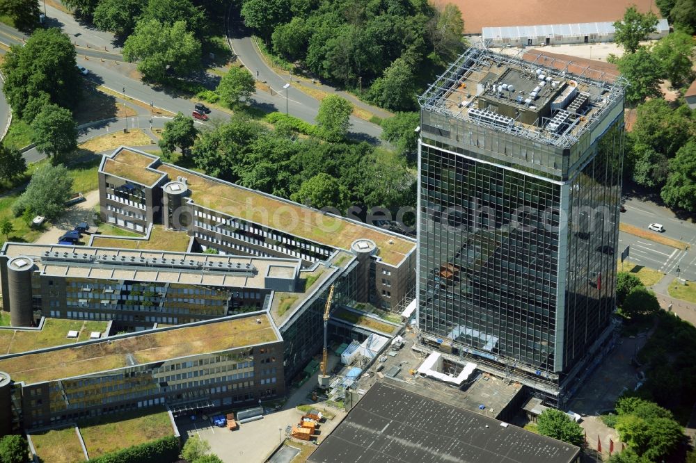 Aerial image Bochum - Office building Knappschaft-Bahn-See in Bochum in the state North Rhine-Westphalia