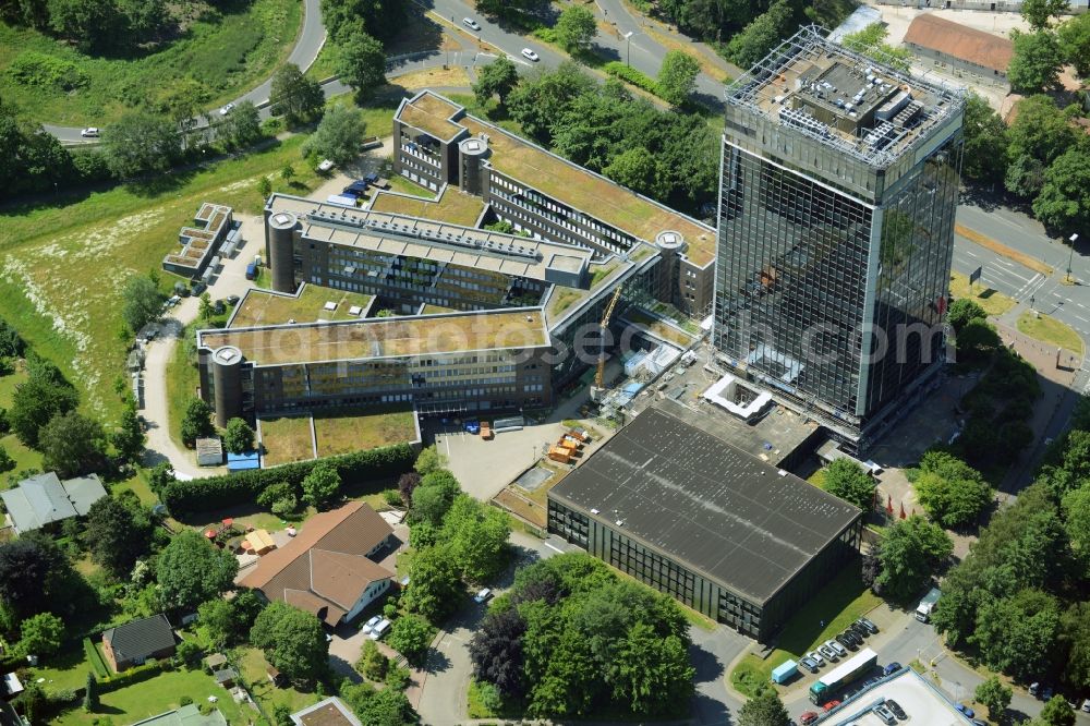 Aerial photograph Bochum - Office building Knappschaft-Bahn-See in Bochum in the state North Rhine-Westphalia