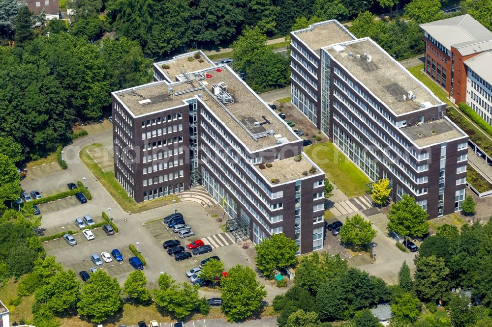 Aerial image Bochum - Office building an der Wasserstrasse in Bochum in the state North Rhine-Westphalia