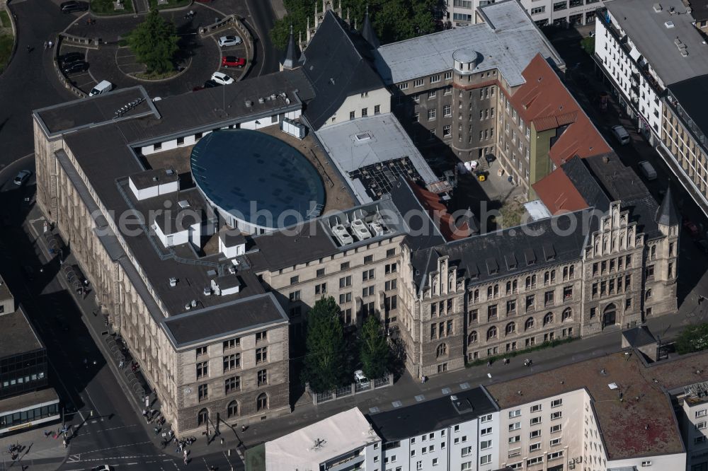 Braunschweig from the bird's eye view: Office building in Brunswick in the state Lower Saxony, Germany