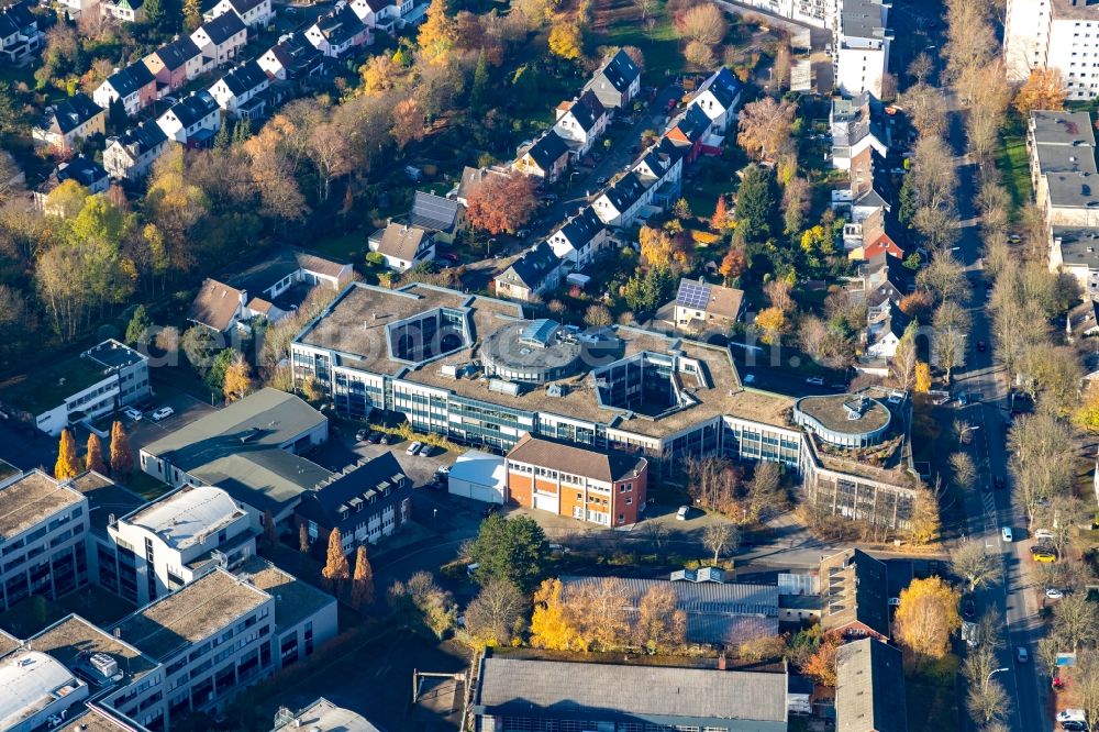 Dortmund from above - Office building Bronner Strasse corner Vosskuhle in Dortmund in the state North Rhine-Westphalia, Germany