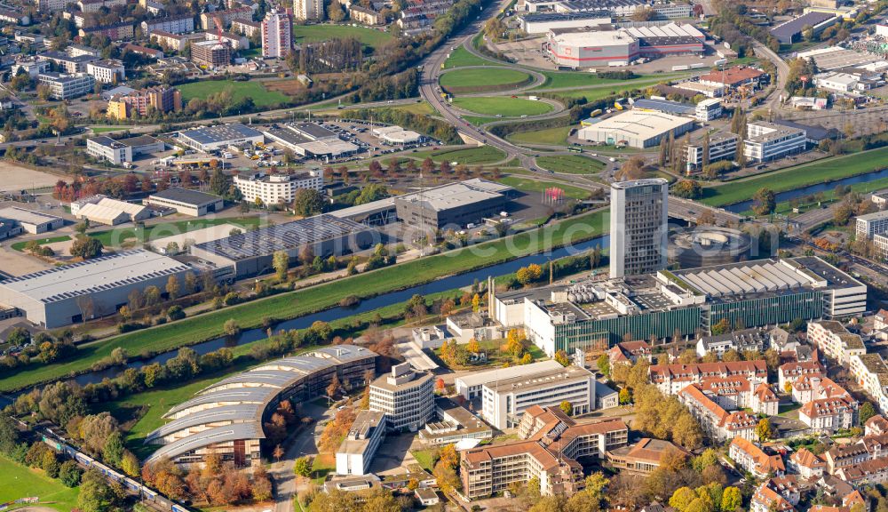 Aerial image Offenburg - Office building Burda Medien in Offenburg in the state Baden-Wuerttemberg, Germany