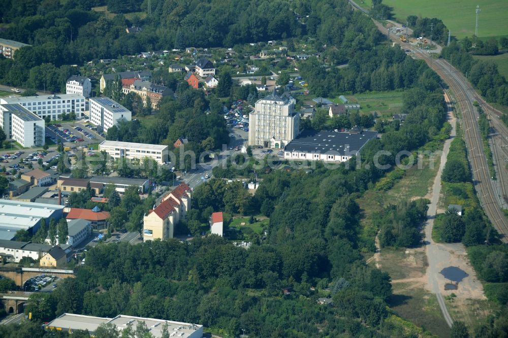 Aerial image Chemnitz - Office building ELG Baecker-KonditorenhandwerkseG Vorerzgebirge Chemnitz in Chemnitz in the state Saxony