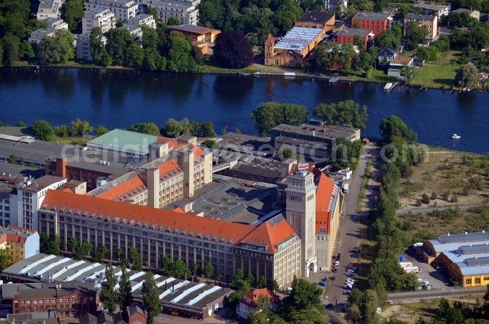 Berlin from above - Office building Comer Business Park in the district Oberschoeneweide in Berlin, Germany