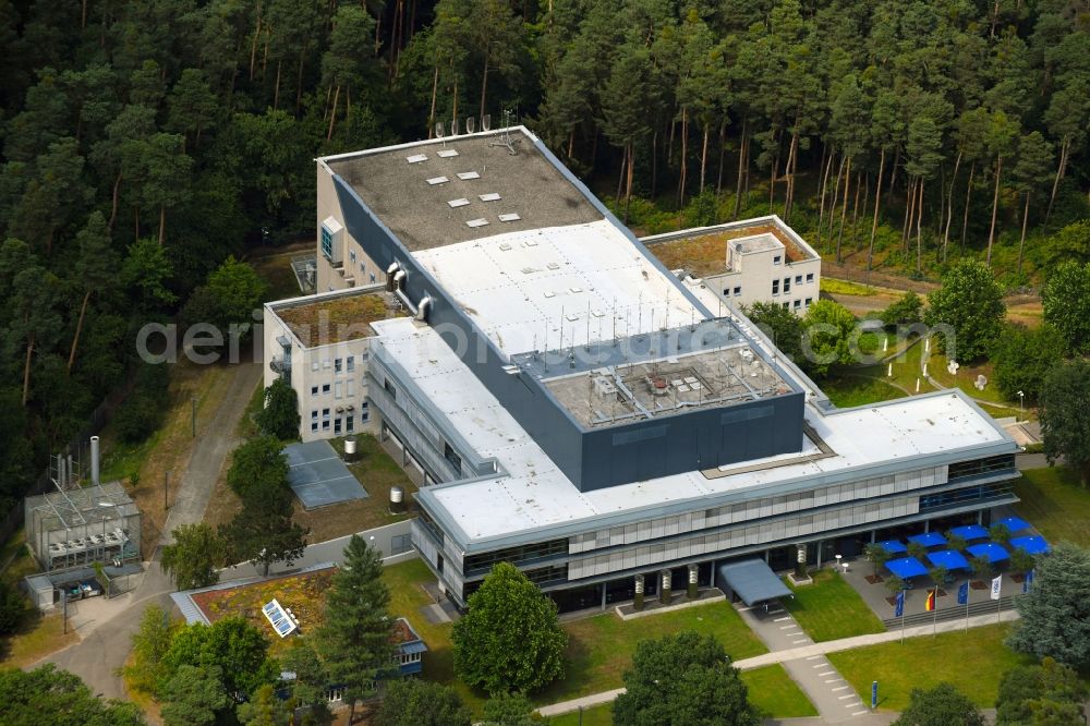 Aerial image Karlsruhe - Office building of DFS Deutsche Flugsicherung GmbH in Karlsruhe in the state Baden-Wurttemberg, Germany