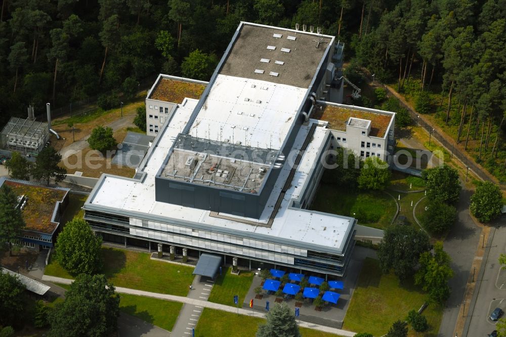 Aerial photograph Karlsruhe - Office building of DFS Deutsche Flugsicherung GmbH in Karlsruhe in the state Baden-Wurttemberg, Germany