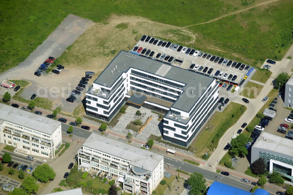 Dortmund from above - Office building des Unternehmens adesso in Dortmund in the state North Rhine-Westphalia