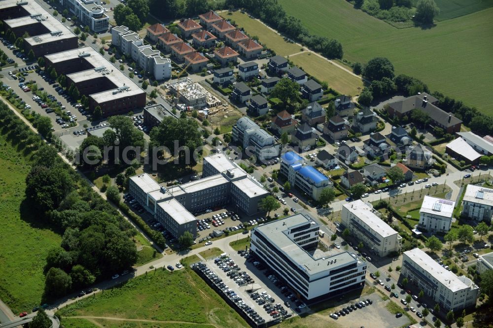 Aerial photograph Dortmund - Office building des Unternehmens adesso in Dortmund in the state North Rhine-Westphalia