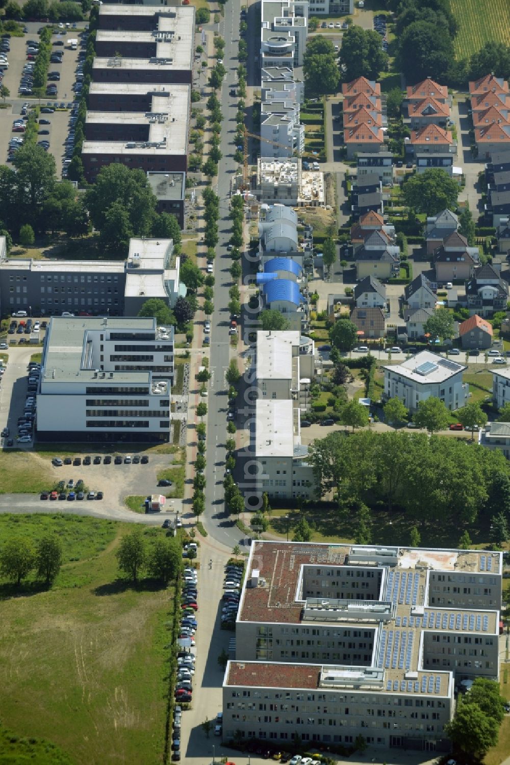 Aerial image Dortmund - Office building at Kopenhagener Strasse in Dortmund in the state North Rhine-Westphalia