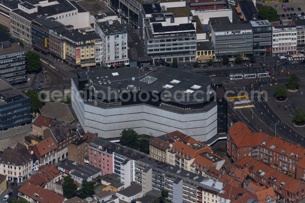 Aerial image Braunschweig - Office building the formerly Galeria Kaufhof in Brunswick in the state Lower Saxony, Germany