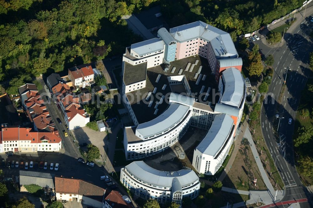 Aerial image Erfurt - Office building on Juri-Gagarin-Ring in Erfurt in the state Thuringia