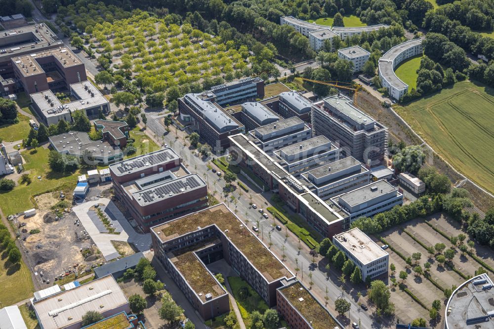 Dortmund from above - Office building of Eurofins Inlab GmbH on Otto-Hahn-Strasse in the district Barop in Dortmund in the state North Rhine-Westphalia, Germany