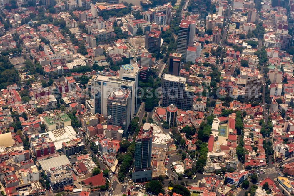 Aerial image Ciudad de Mexico - Office building Federal Court of Administrative Justice in Ciudad de Mexico in Mexico