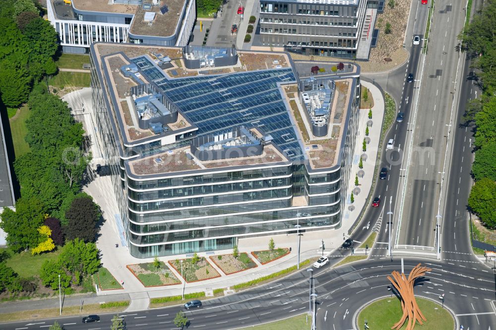 Bonn from above - Office building FGS Campus on Friedrich-Ebert-Allee in the district Zentrum in Bonn in the state North Rhine-Westphalia, Germany