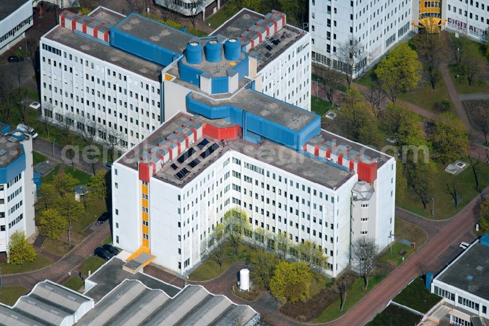 München from above - Office building of the administrative and commercial building of the company Siemens in the district Ramersdorf-Perlach in Munich in the state Bavaria, Germany