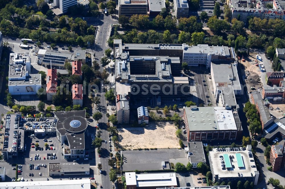 Aerial image Berlin - Office building on Franklinstrasse in the district Charlottenburg in Berlin, Germany