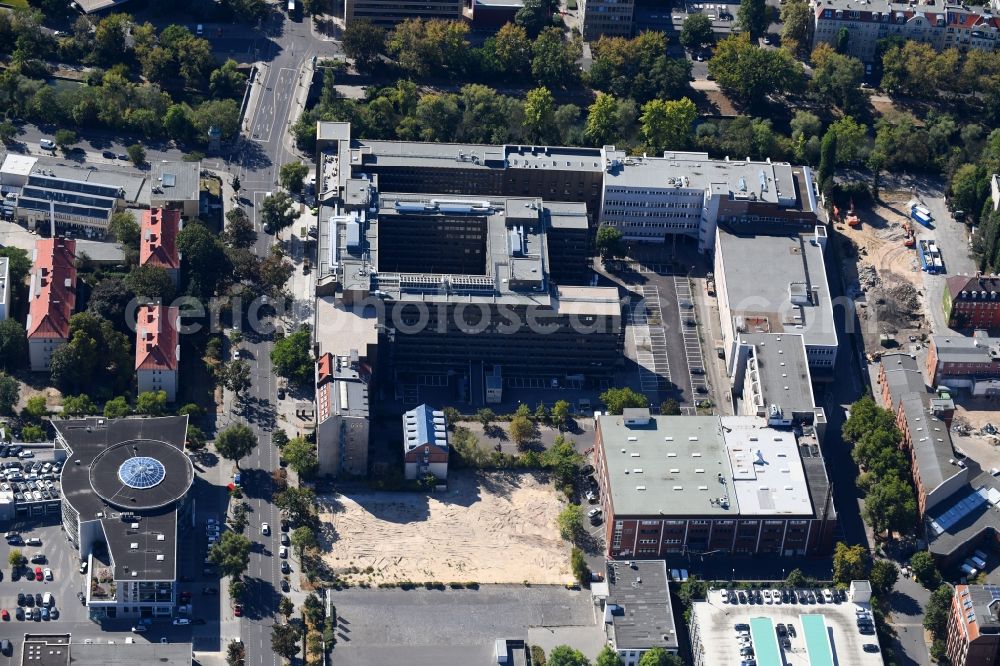 Berlin from above - Office building on Franklinstrasse in the district Charlottenburg in Berlin, Germany