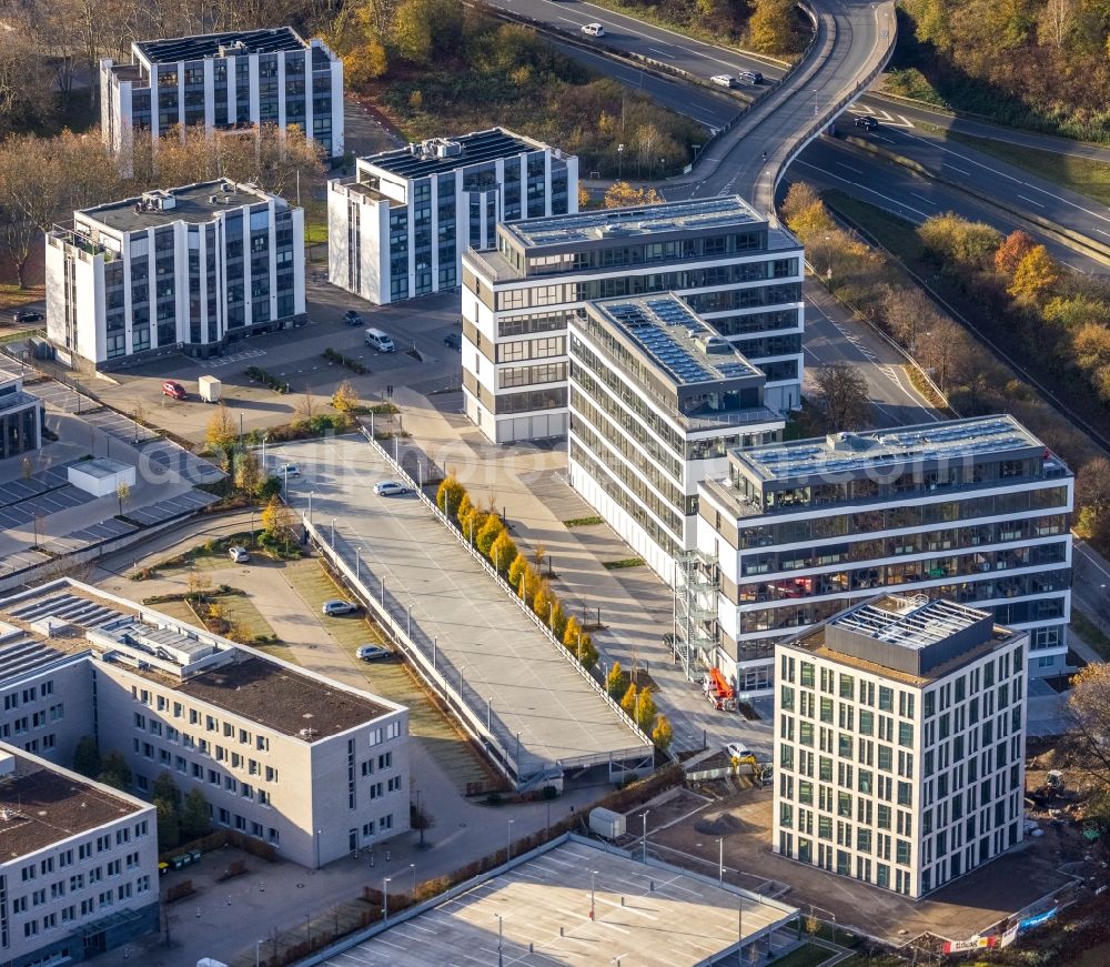 Dortmund from above - Office building on Freie-Vogel-Strasse in Dortmund in the state North Rhine-Westphalia, Germany