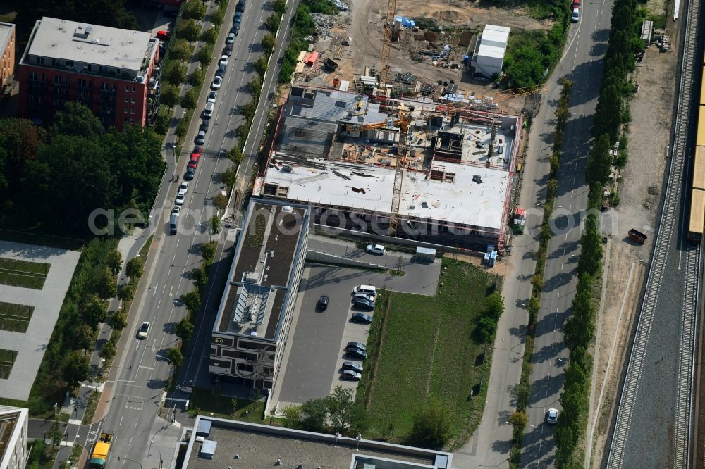 Potsdam from above - Office building on Friedrich-List-Strasse in Potsdam in the state Brandenburg, Germany