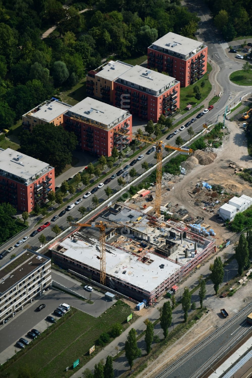 Aerial photograph Potsdam - Office building on Friedrich-List-Strasse in Potsdam in the state Brandenburg, Germany