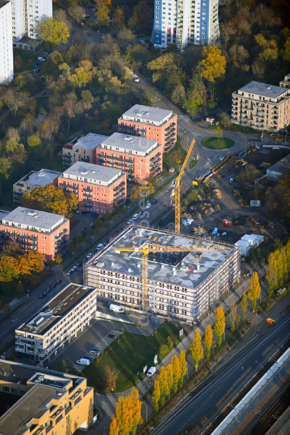 Potsdam from the bird's eye view: Office building on Friedrich-List-Strasse in Potsdam in the state Brandenburg, Germany