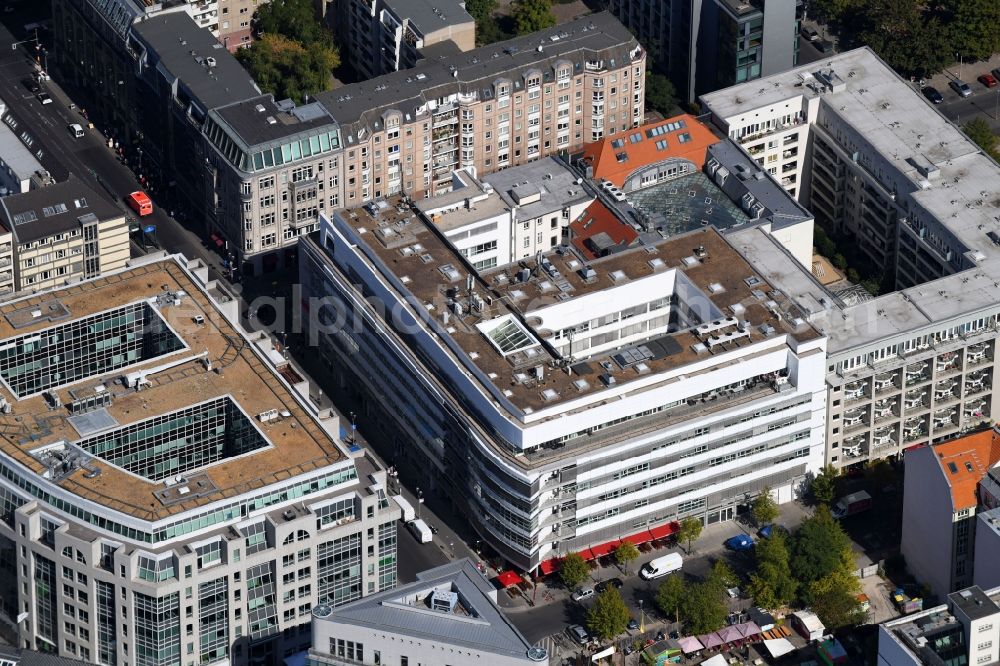 Berlin from above - Office building on Friedrichstrasse - Schuetzenstrasse in the district Mitte in Berlin, Germany