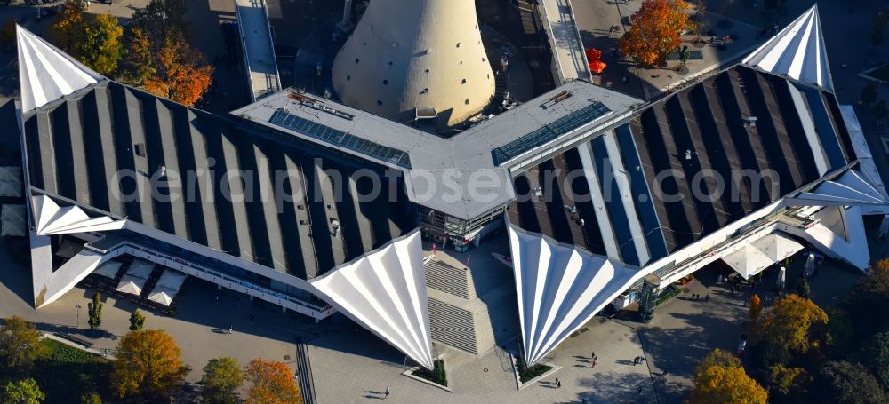 Aerial image Berlin - Office building on tv - tower in the district Mitte in Berlin, Germany