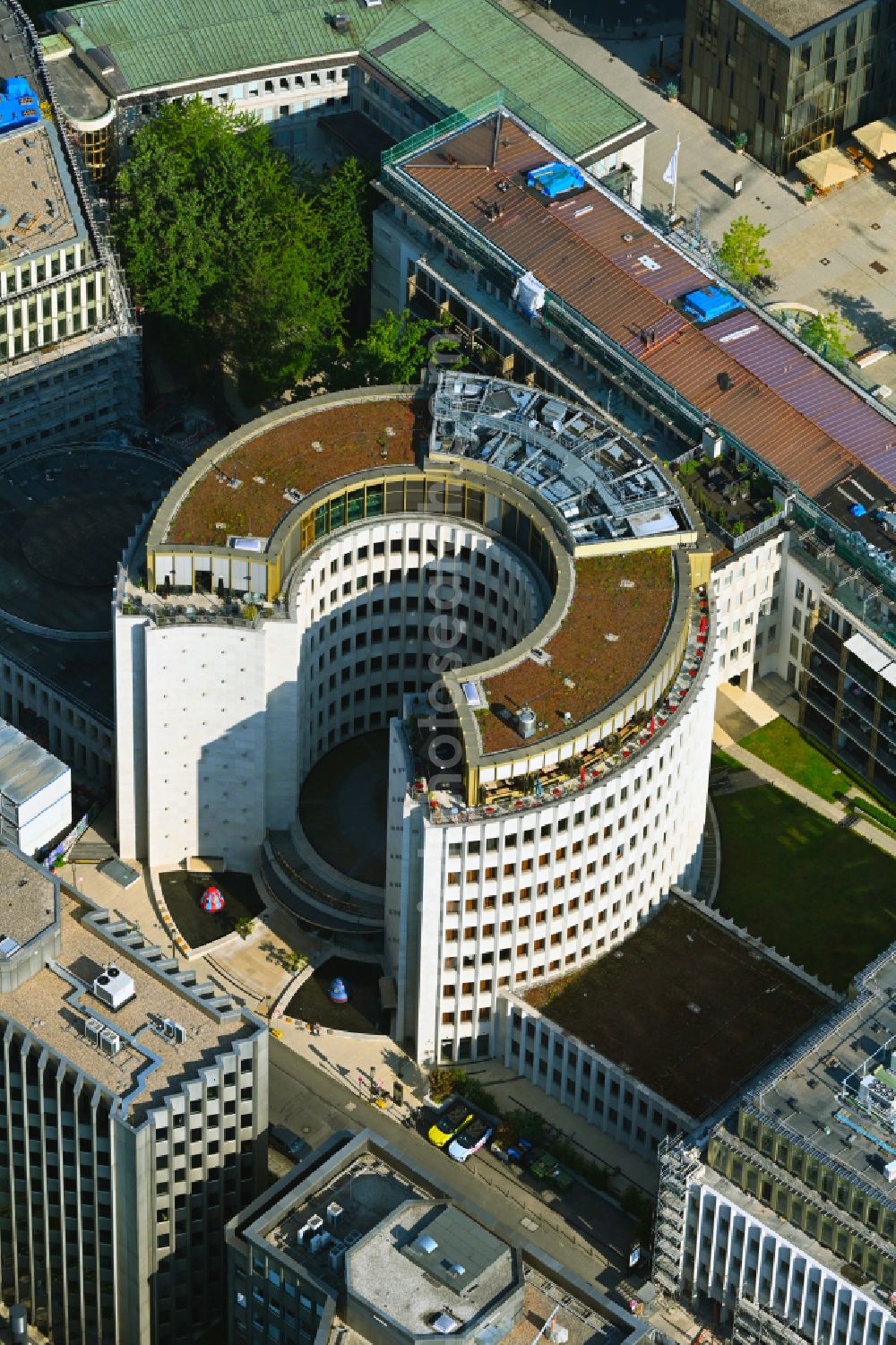 Aerial image Köln - Office building Gerling Quartier Im Klapperhof - Gereonshof in the district Zentrum in Cologne in the state North Rhine-Westphalia, Germany