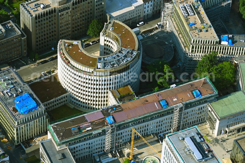 Köln from above - Office building Gerling Quartier Im Klapperhof - Gereonshof in the district Zentrum in Cologne in the state North Rhine-Westphalia, Germany