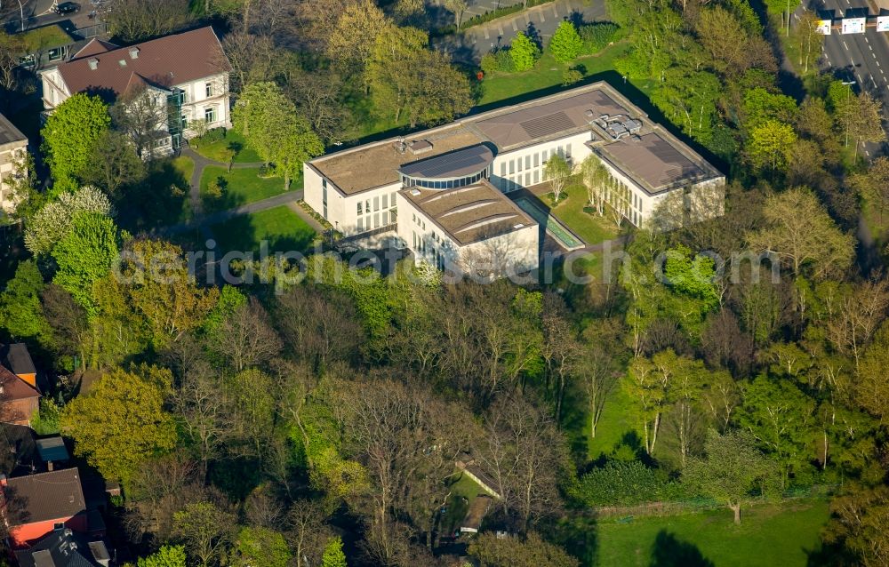 Duisburg from above - Office building of Grillo-Werke AG on Weseler Strasse in Duisburg in the state North Rhine-Westphalia, Germany