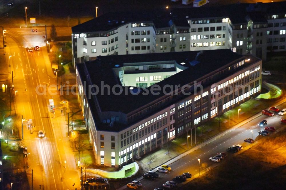 Aerial image Erfurt - Office building in of Gustav-Weisskopf-Strasse - Hugo-Junkers-Strasse in Erfurt in the state Thuringia, Germany