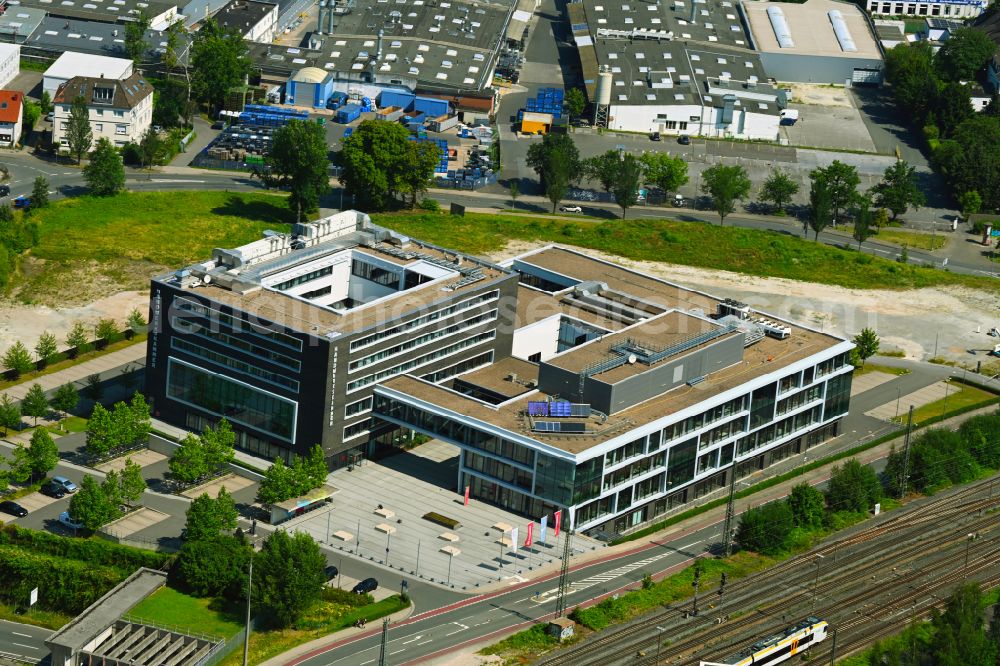 Aerial image Bielefeld - Office building of Handwerkskammer am Campus Handwerk in the district Mitte in Bielefeld in the state North Rhine-Westphalia, Germany