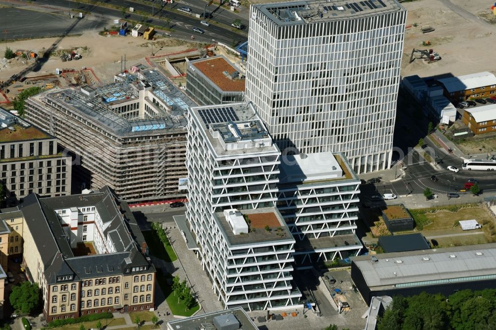 Aerial image Berlin - Office building of 50Hertz Transmission GmbH on Heidestrasse in the district Mitte in Berlin, Germany