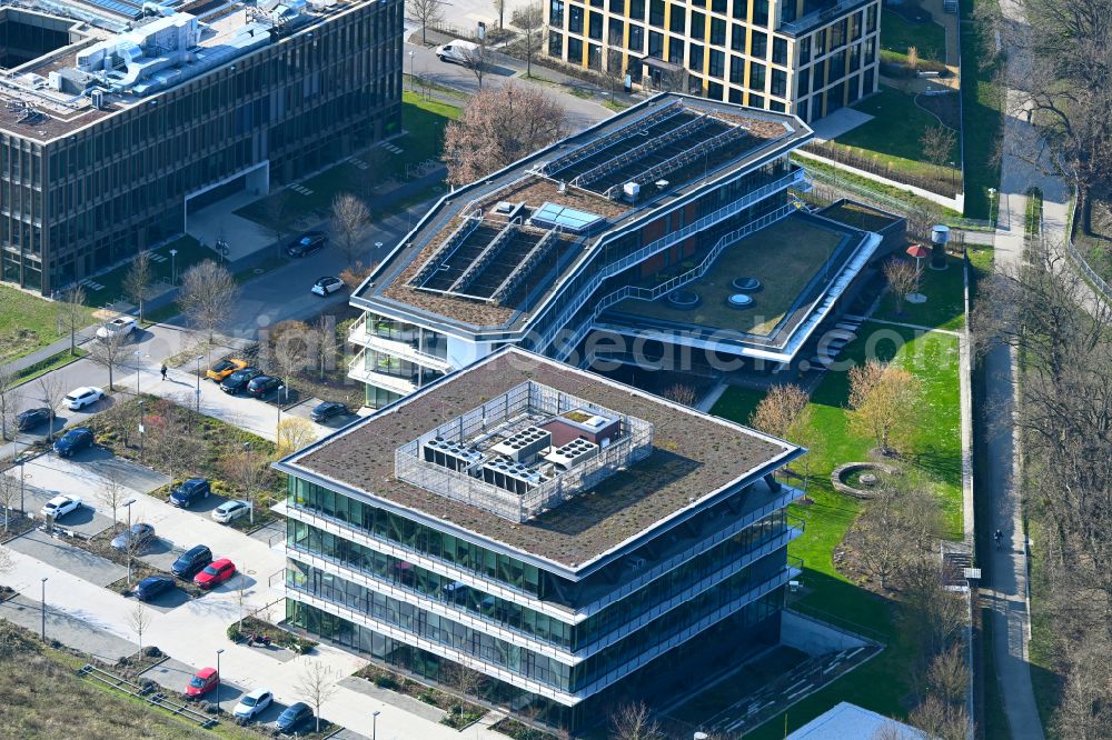 Aerial image Potsdam - Office building Innovation Center 2.0 in the district Nedlitz in Potsdam in the state Brandenburg, Germany