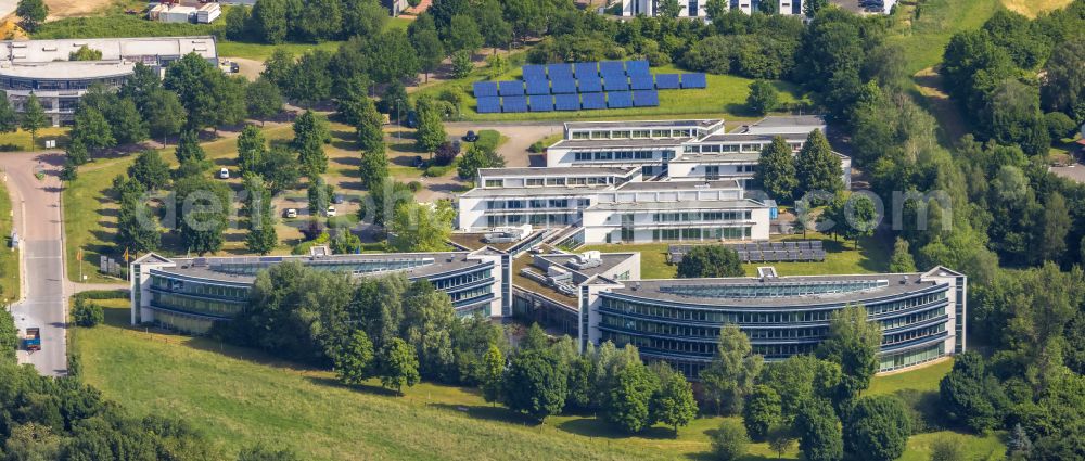 Gladbeck from above - Office building IWG Innovationszentrum Wiesenbusch Gladbeck Betriebsgesellschaft mbH Am Wiesenbusch in Gladbeck at Ruhrgebiet in the state North Rhine-Westphalia, Germany